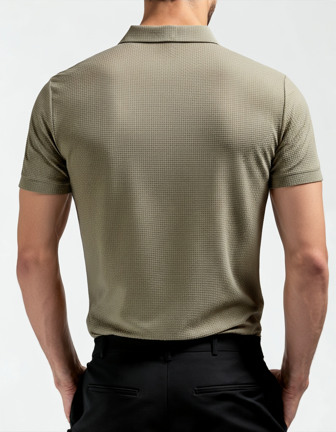 Marc Textured Knit Polo Shirt