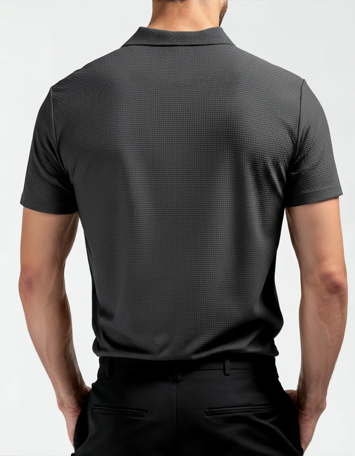Marc Textured Knit Polo Shirt