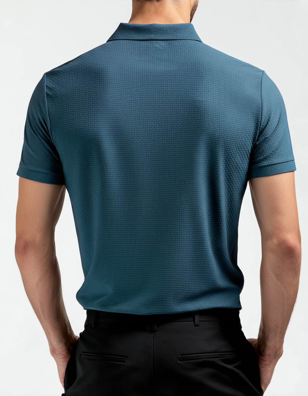Marc Textured Knit Polo Shirt