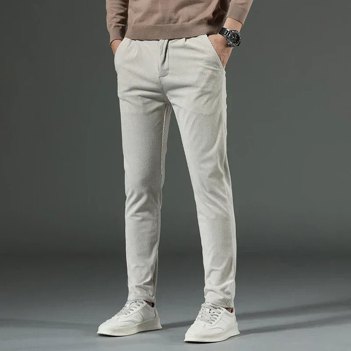 Pleated Corduroy Trousers