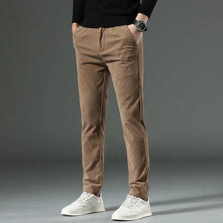 Pleated Corduroy Trousers