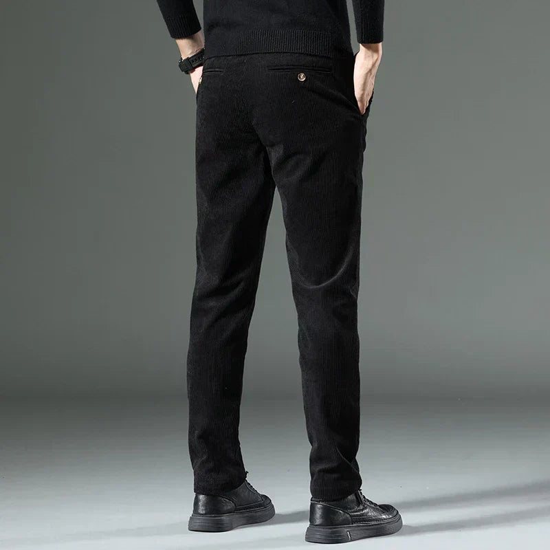 Pleated Corduroy Trousers