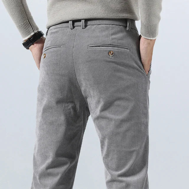 Pleated Corduroy Trousers