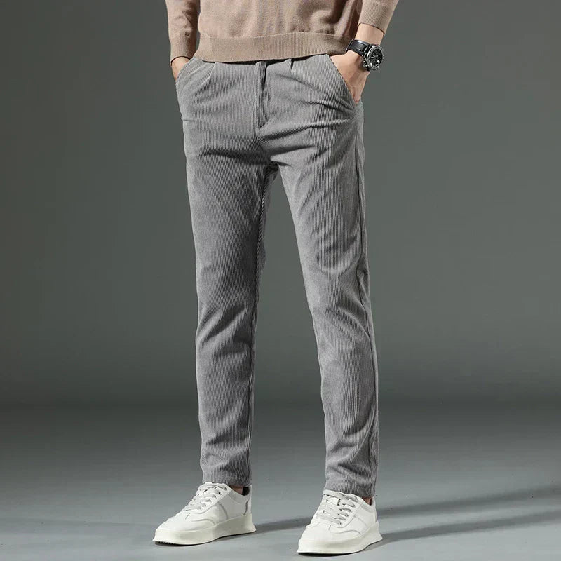 Pleated Corduroy Trousers