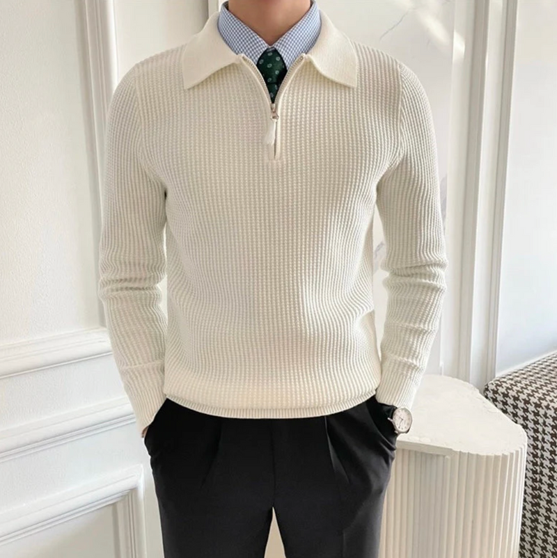 Quarter-Zip Knit Pullover