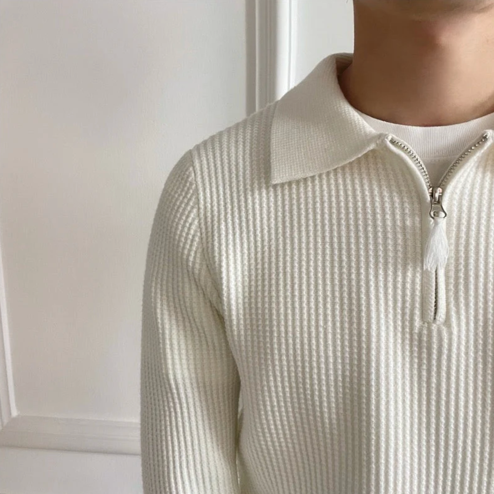 Quarter-Zip Knit Pullover