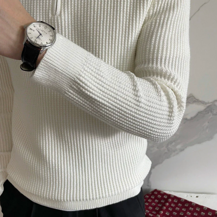 Quarter-Zip Knit Pullover