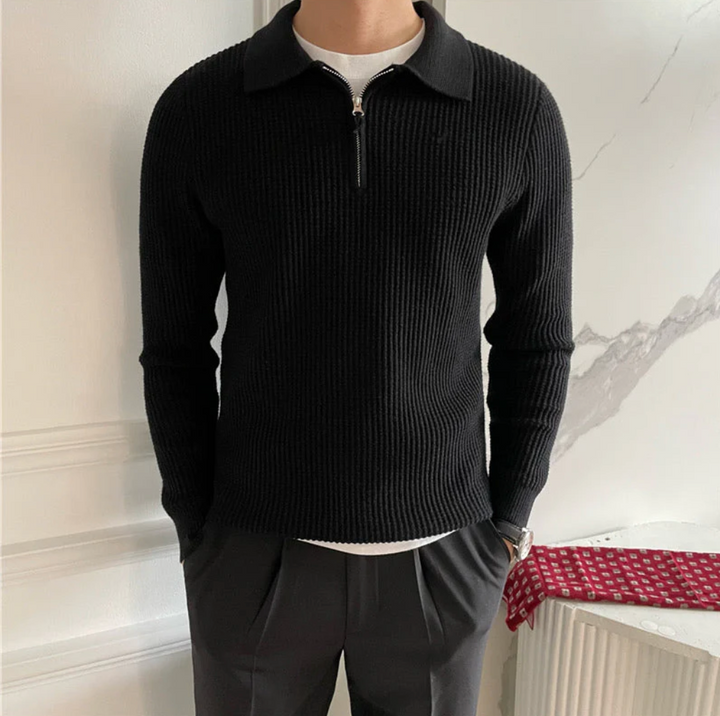 Quarter-Zip Knit Pullover