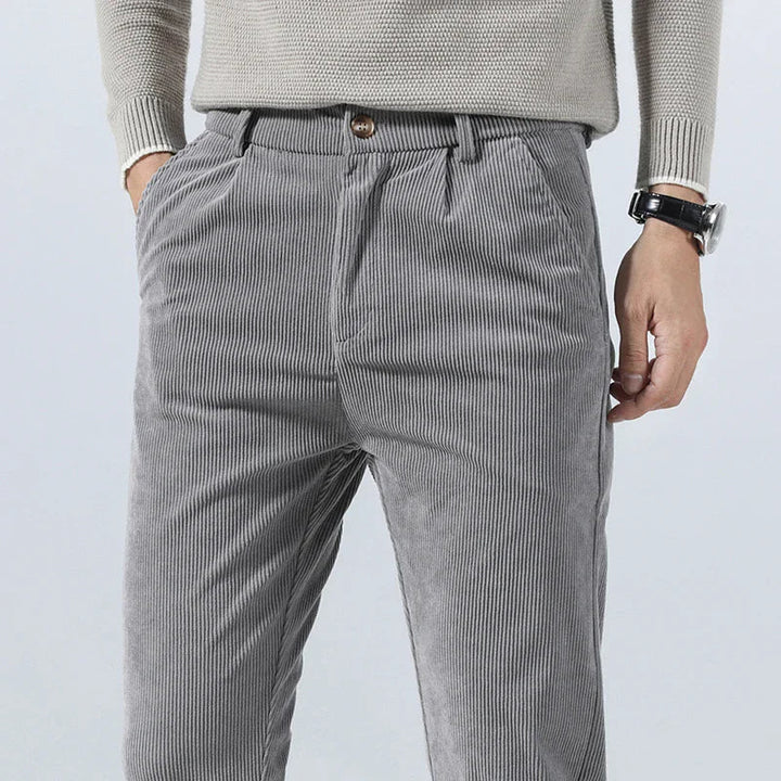 Pleated Corduroy Trousers