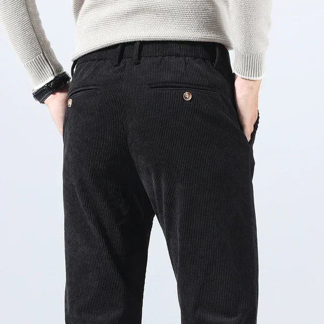 Pleated Corduroy Trousers