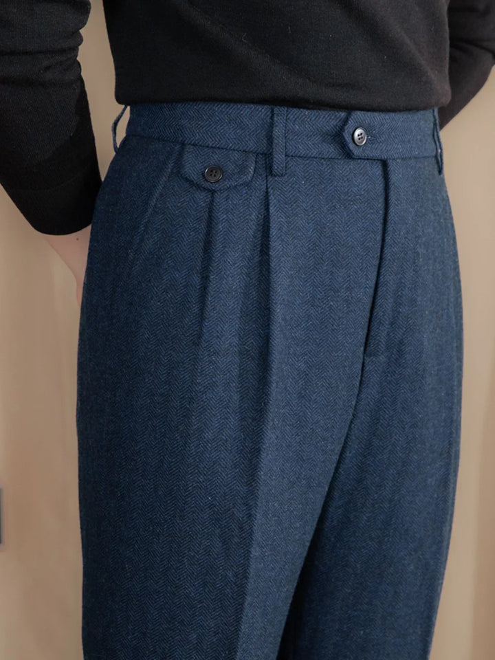 Pleated Wool Trousers