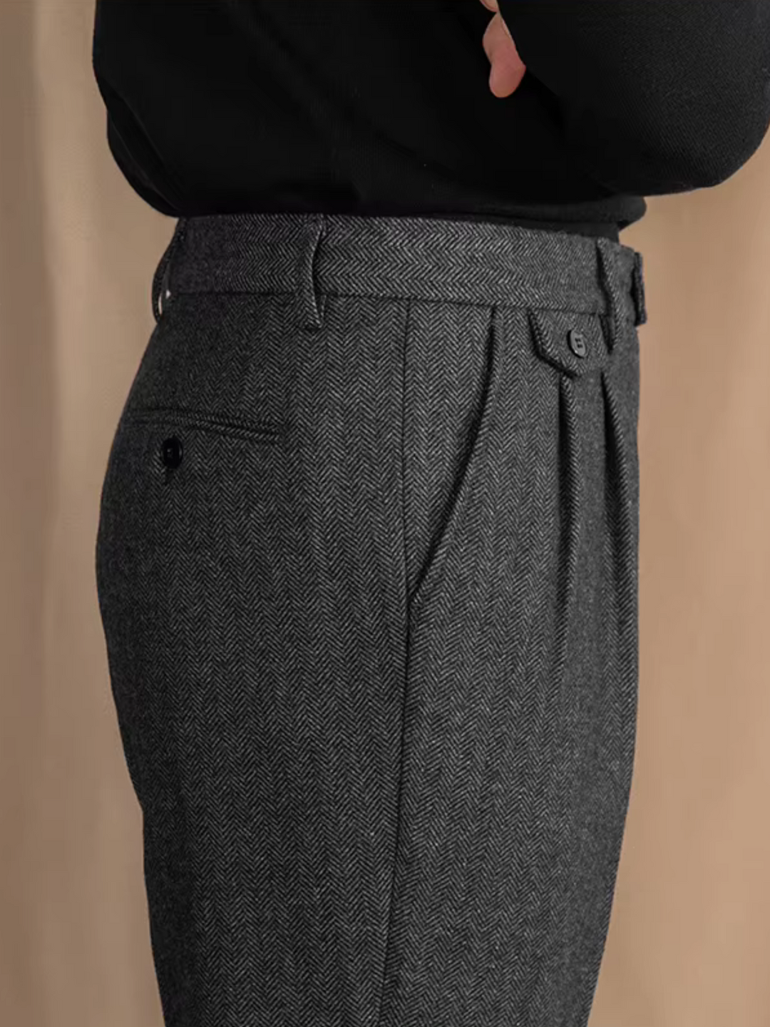 Pleated Wool Trousers