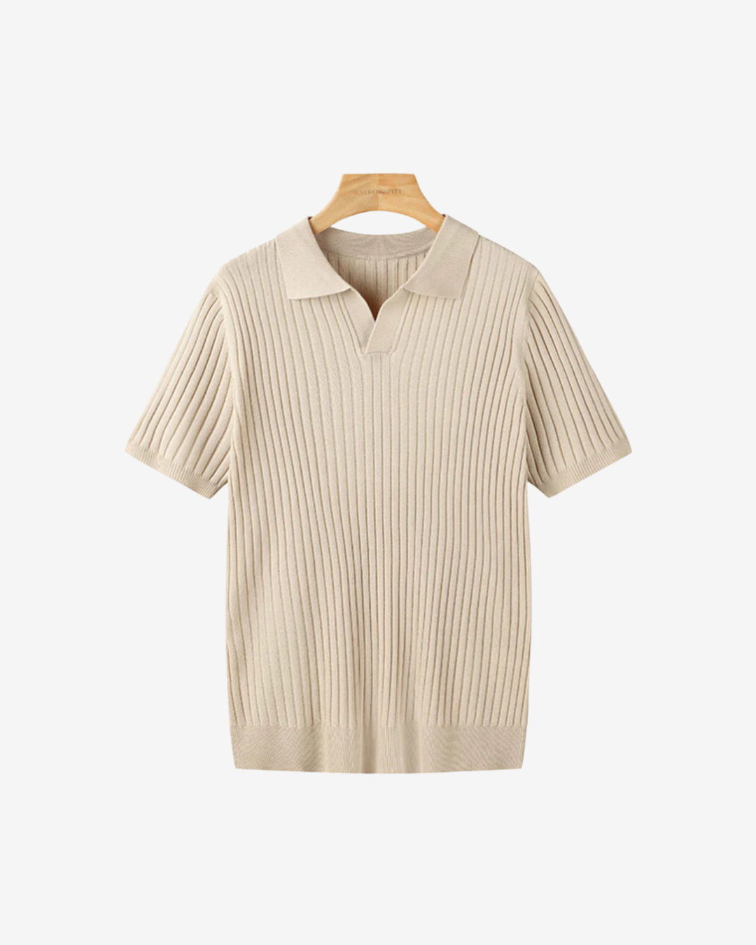 Classic Structured Knit Polo Shirt