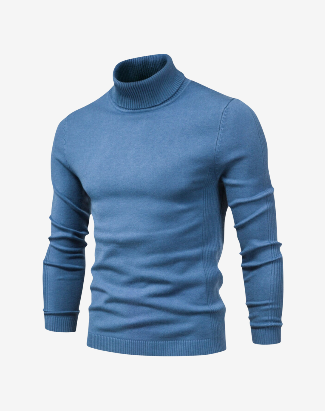 Slim Fit Turtleneck Knit Sweater