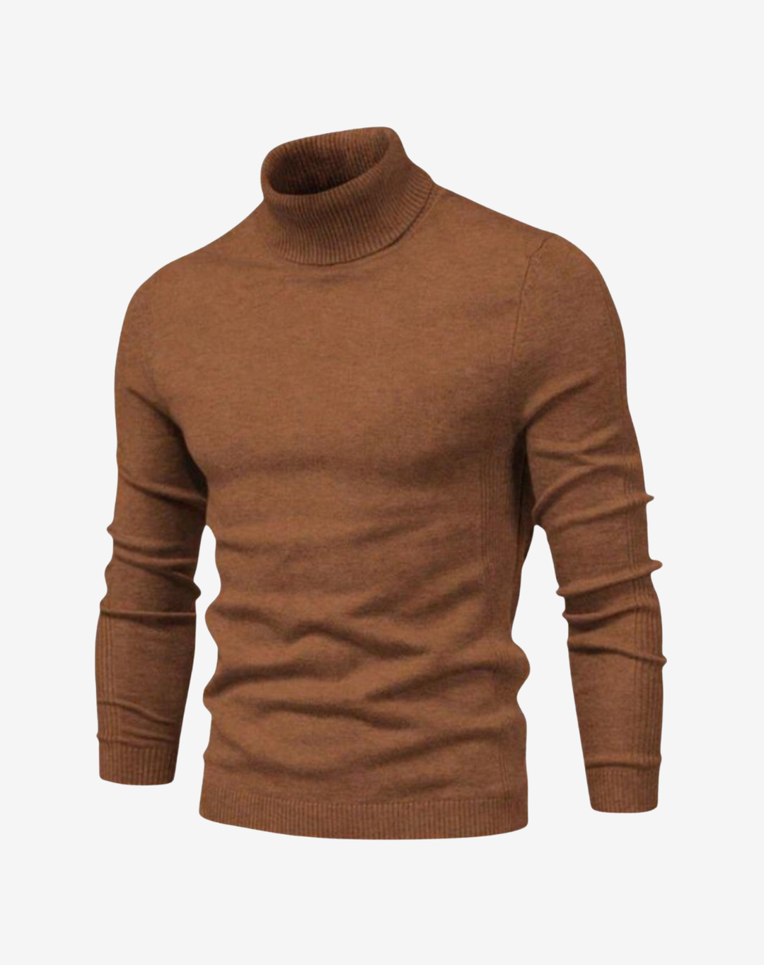 Slim Fit Turtleneck Knit Sweater