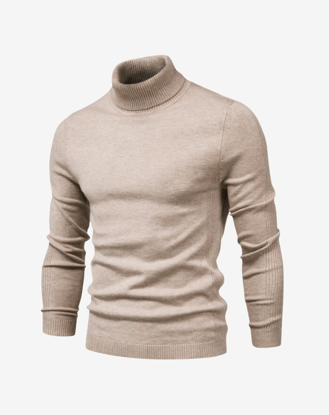 Slim Fit Turtleneck Knit Sweater