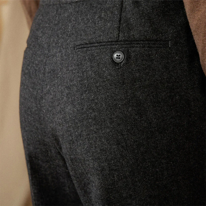 Classic Pleated Trousers with Side Adjusters