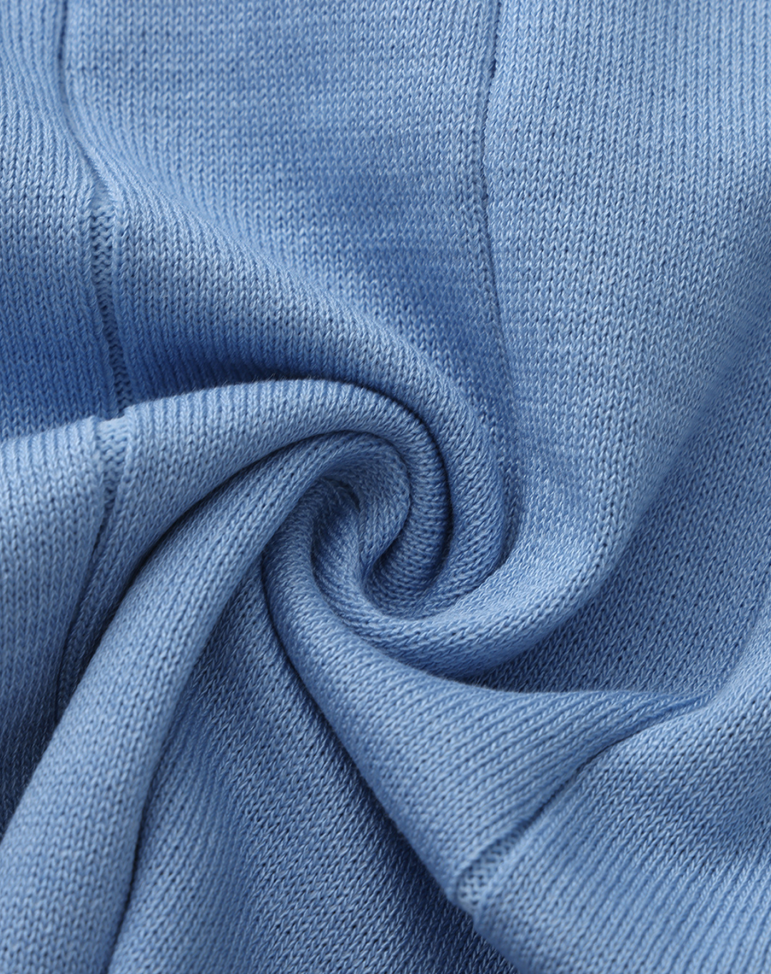 Stretch Knit Polo Shirt with Open Collar