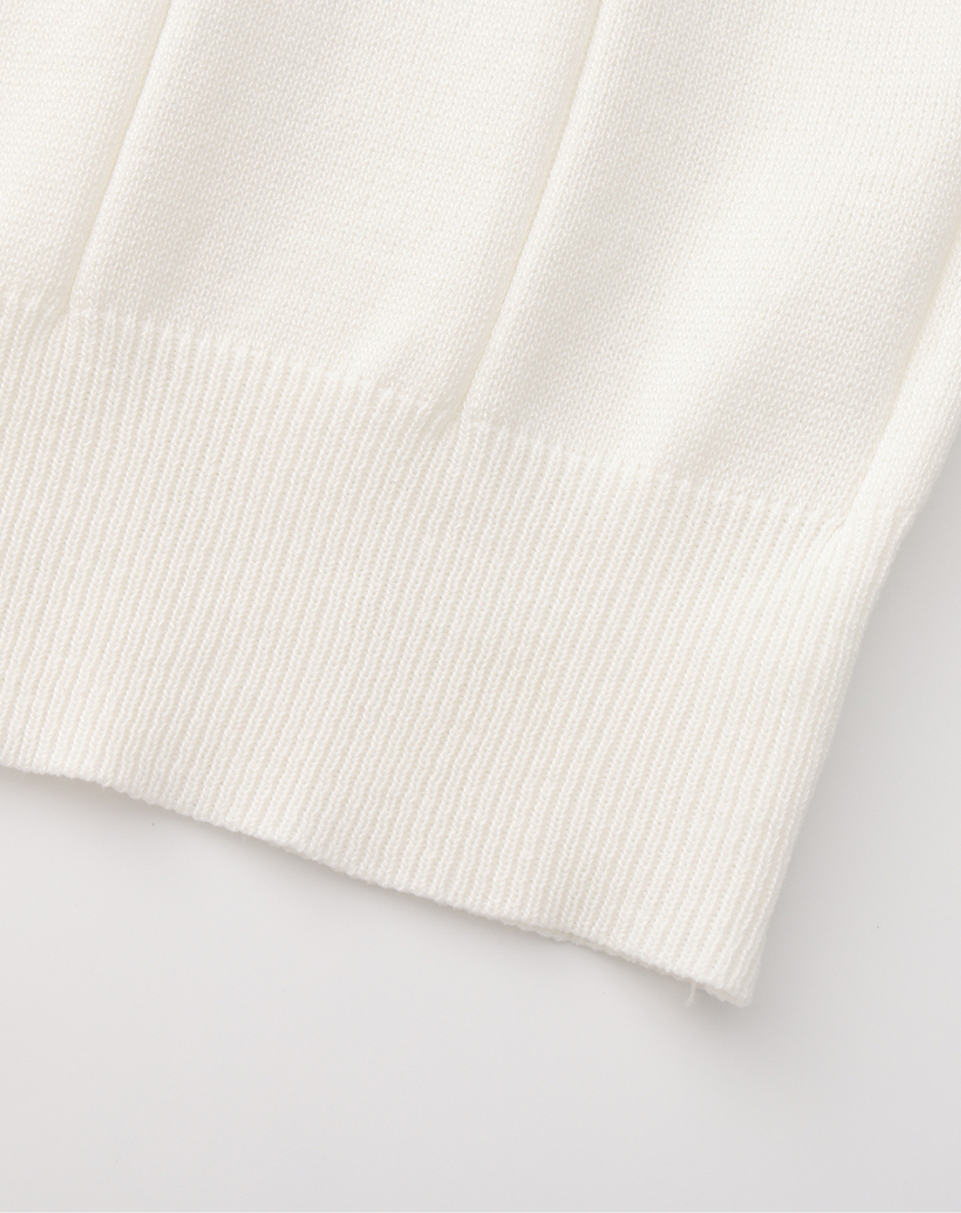 Stretch Knit Polo Shirt with Open Collar