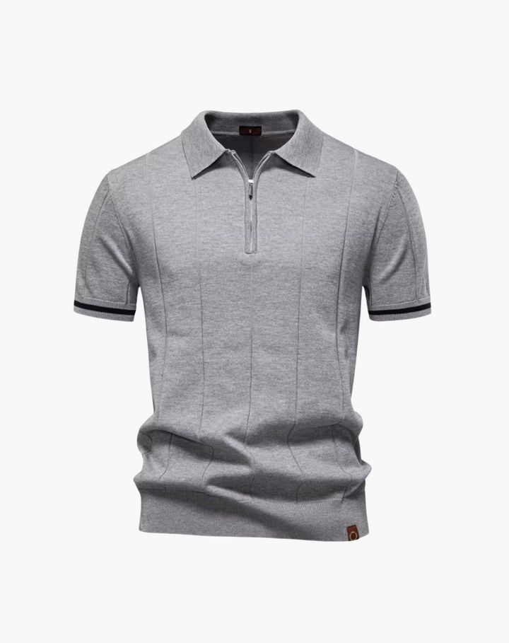 Quarter-Zip Polo Shirt