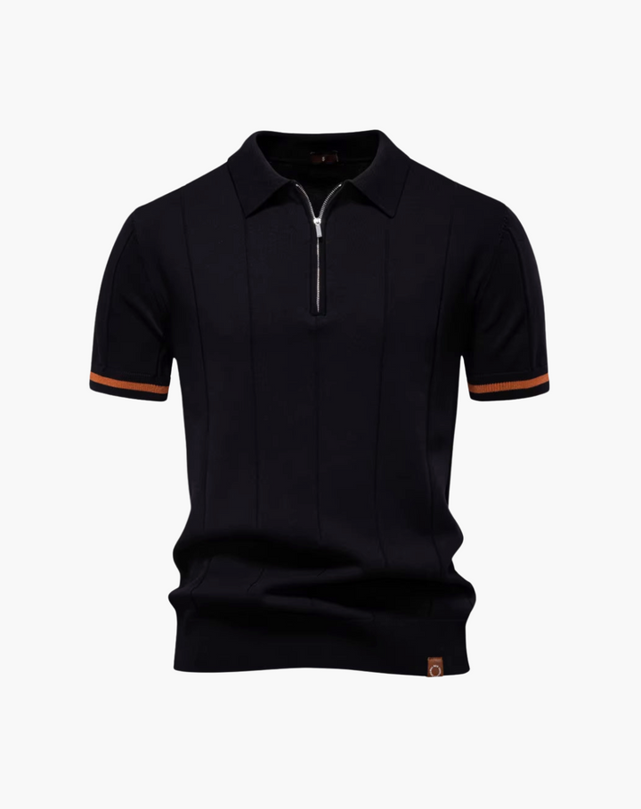 Quarter-Zip Polo Shirt