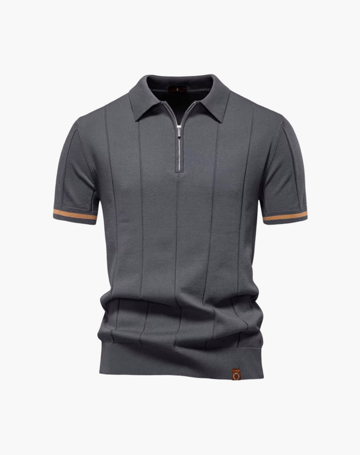 Quarter-Zip Polo Shirt