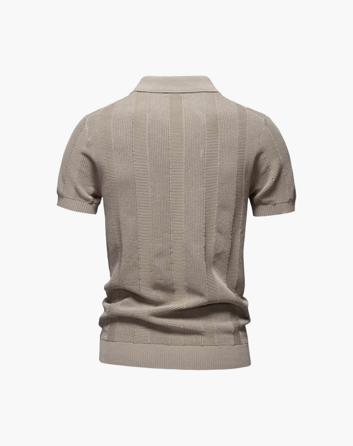 Breathable Stretch Mesh Polo Shirt