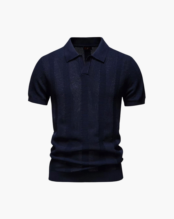 Breathable Stretch Mesh Polo Shirt
