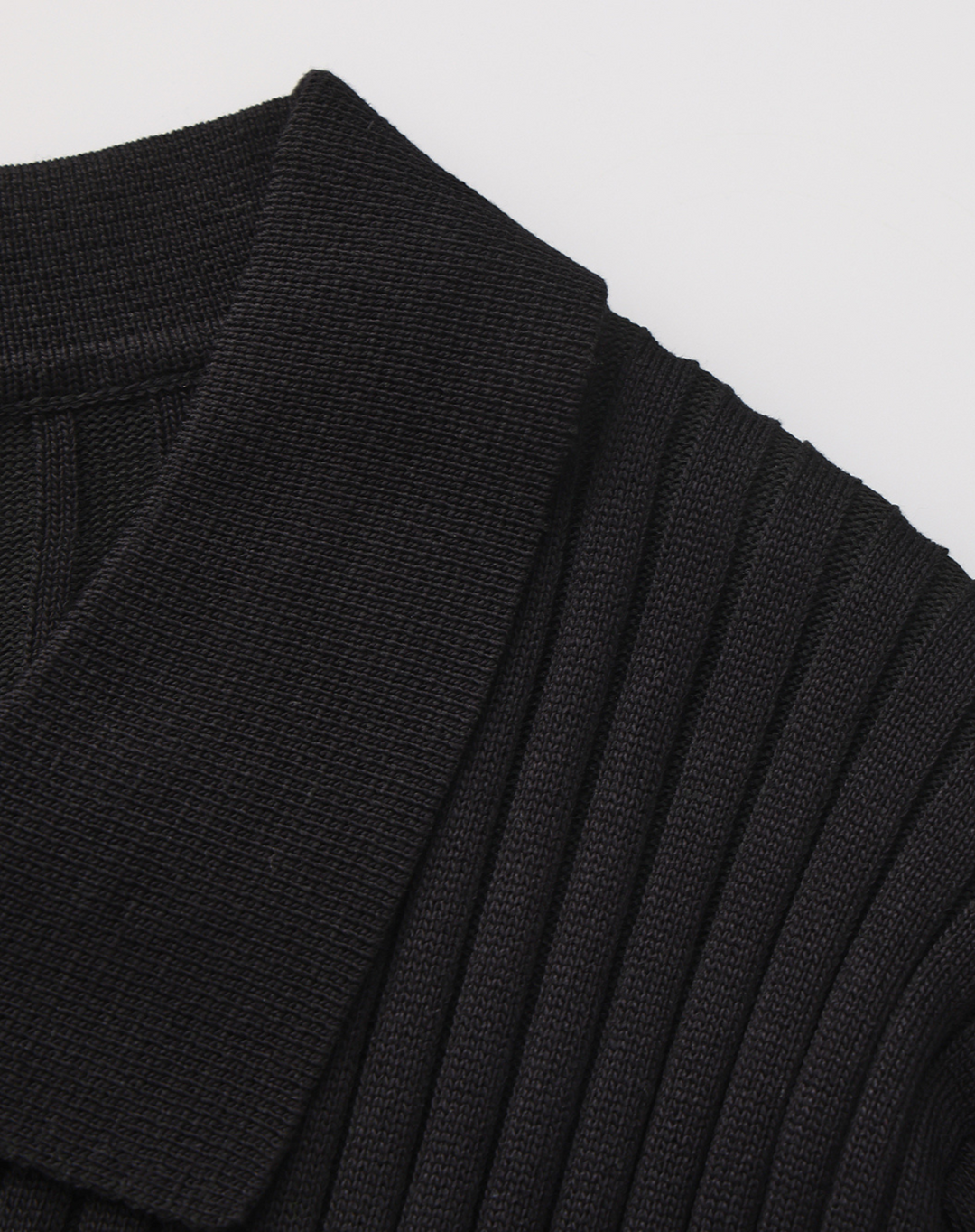Classic Structured Knit Polo Shirt