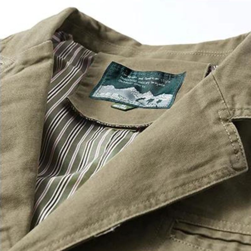 Relaxed Cotton Canvas Button-Front Jacket