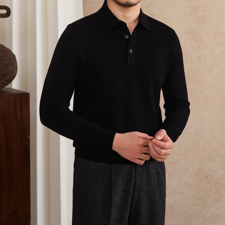 Federico Textured Knit Polo Shirt