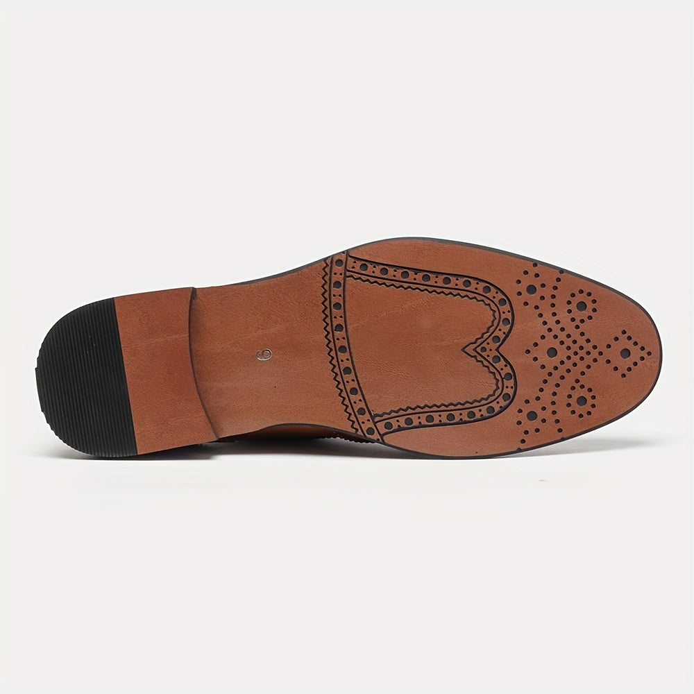 Classic Lace-Up Brogue Dress Shoes