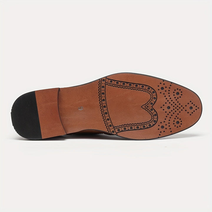 Classic Lace-Up Brogue Dress Shoes