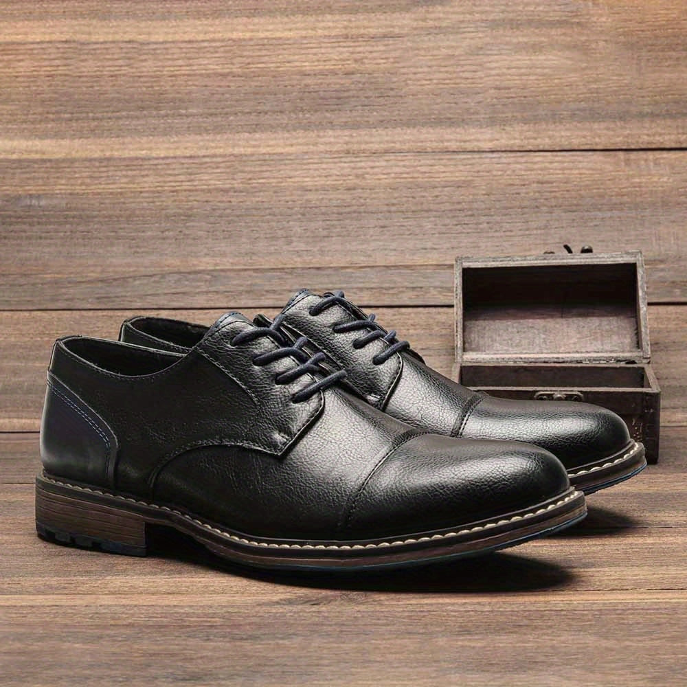 Men’s Cap-Toe Derby Dress Shoes