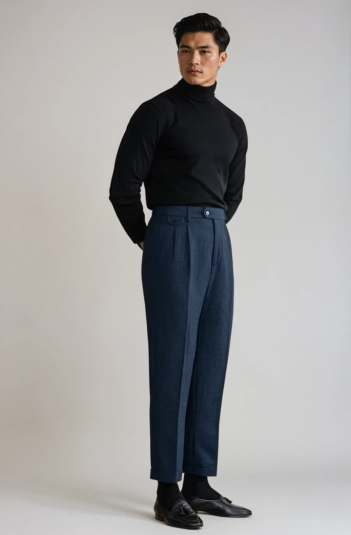 Pleated Wool Trousers