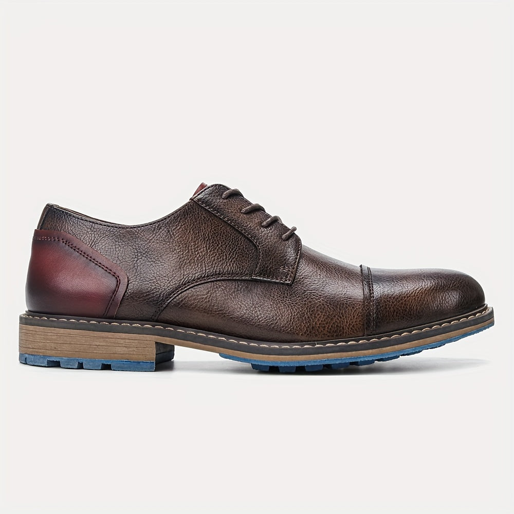 Men’s Cap-Toe Derby Dress Shoes