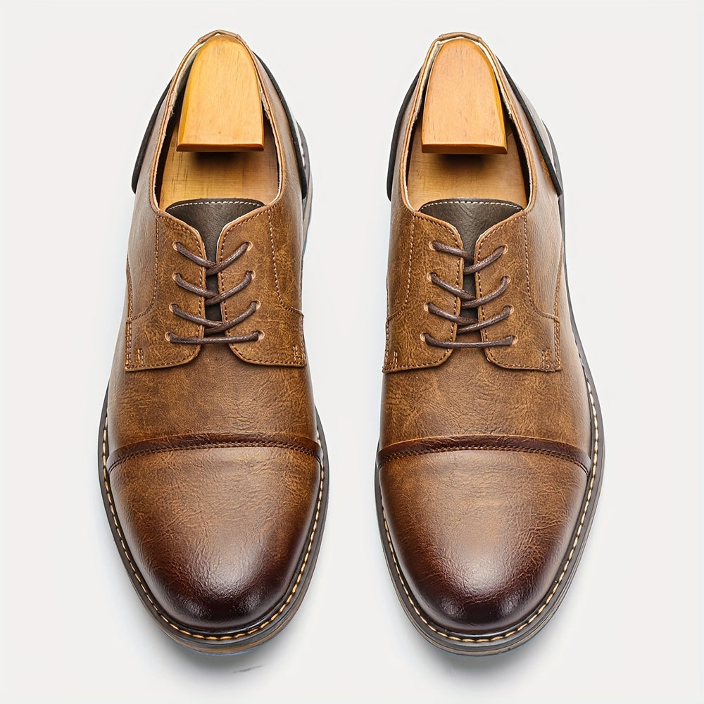 Men’s Cap-Toe Derby Dress Shoes