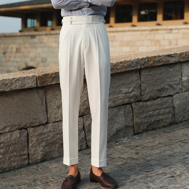 Tristan Elegant Pleated Trousers