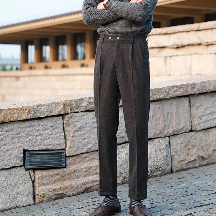 Michel Pleated Trousers – Elegant Tailored Fit