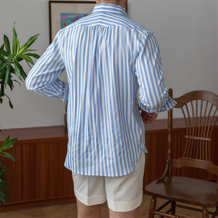 Paulo Striped Seersucker Shirt