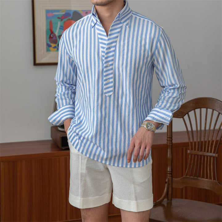 Paulo Striped Seersucker Shirt