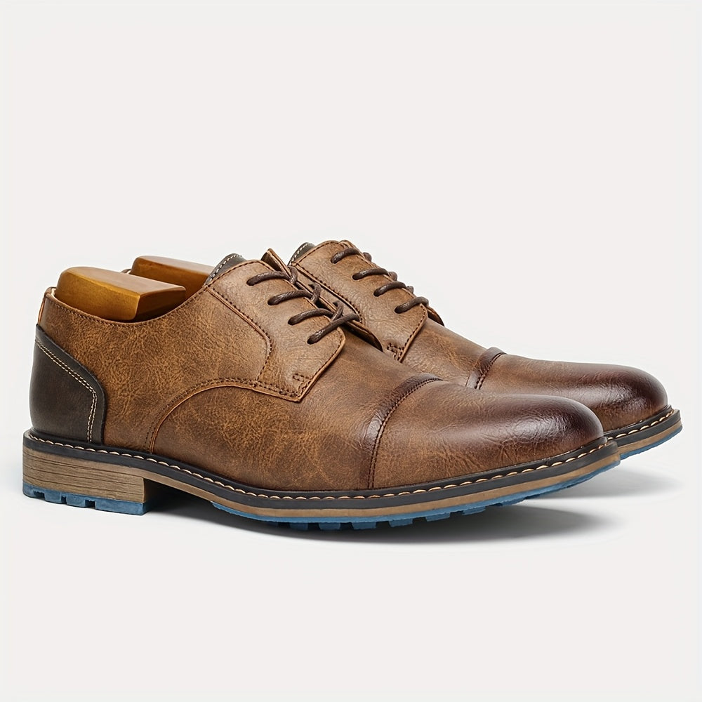 Men’s Cap-Toe Derby Dress Shoes