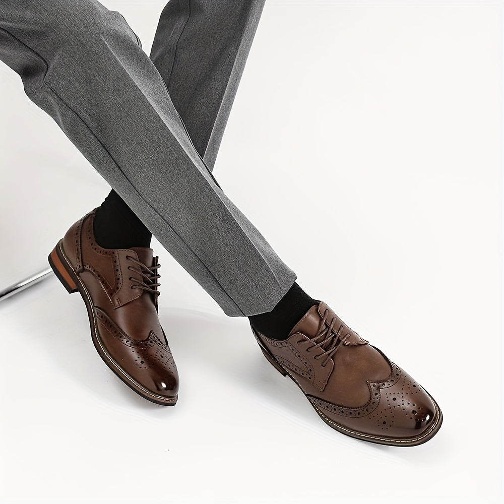 Classic Lace-Up Brogue Dress Shoes