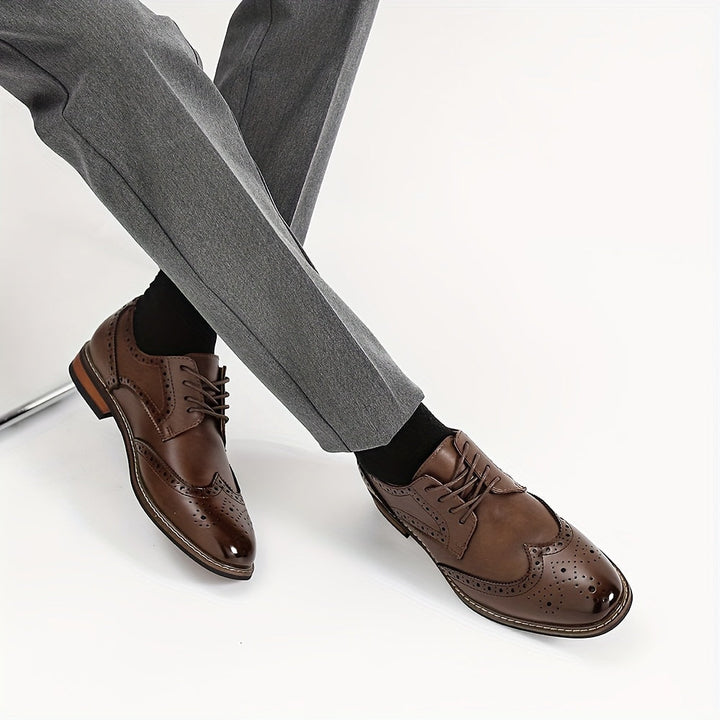 Classic Lace-Up Brogue Dress Shoes