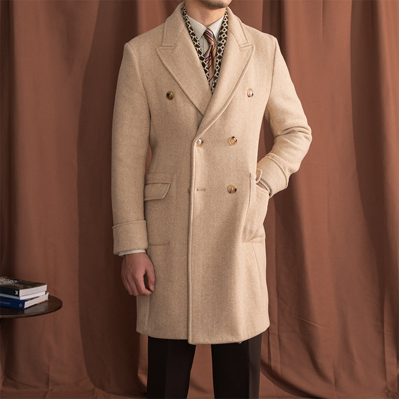 Dominic Classic Vintage Herringbone Coat