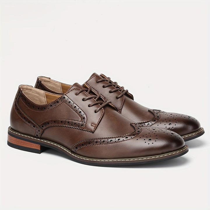 Classic Lace-Up Brogue Dress Shoes