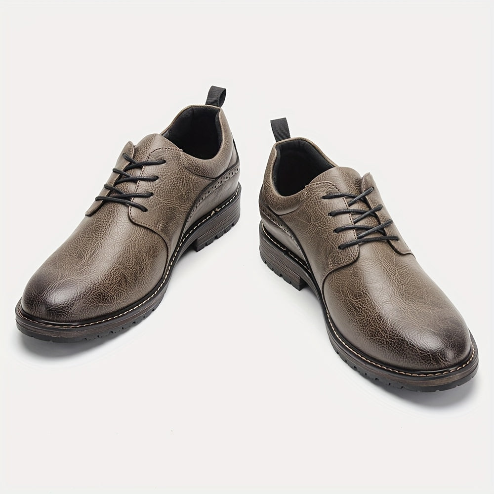 Classic Brogue Derby Dress Shoes