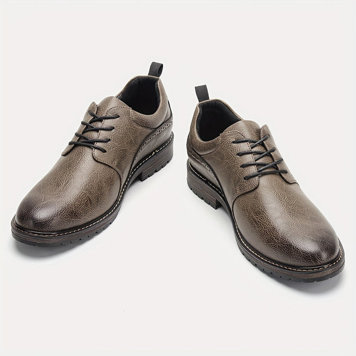 Classic Brogue Derby Dress Shoes