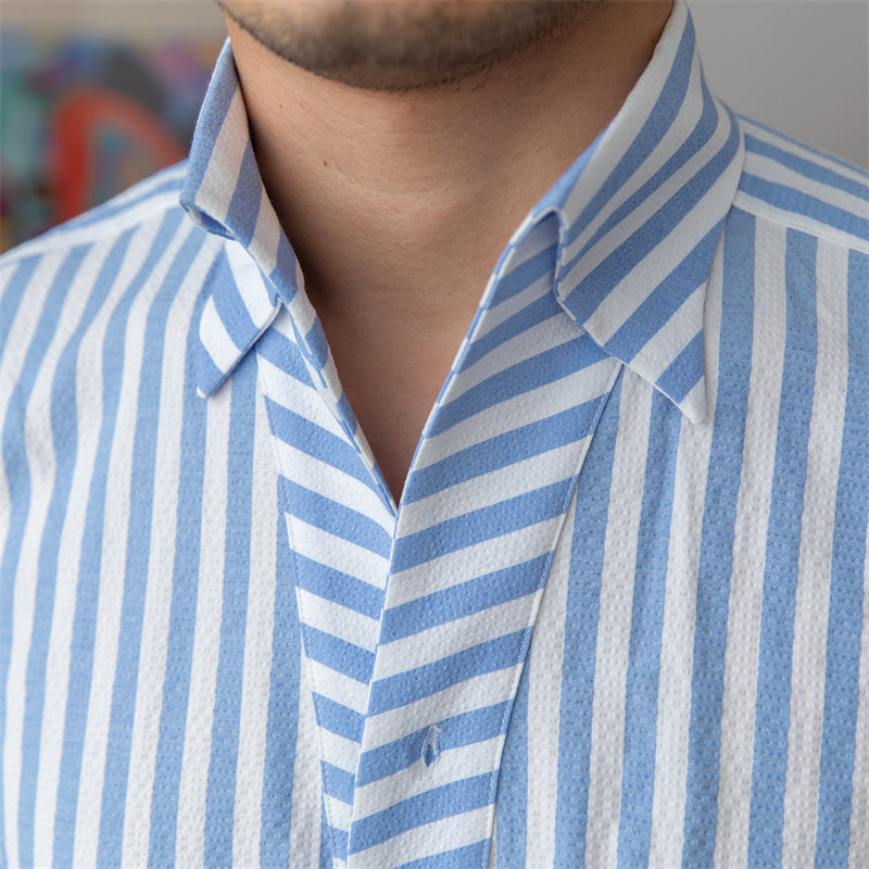 Paulo Striped Seersucker Shirt