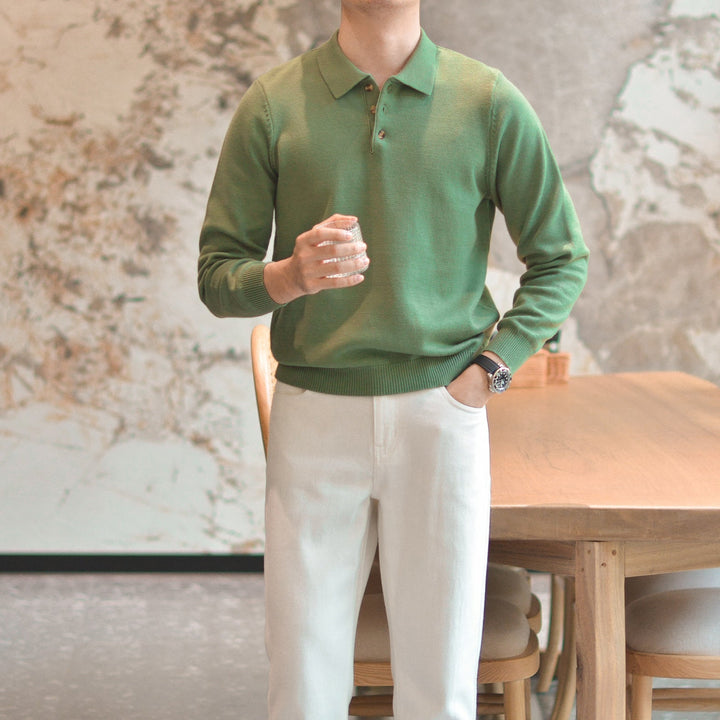Henry Long-Sleeve Polo Shirt